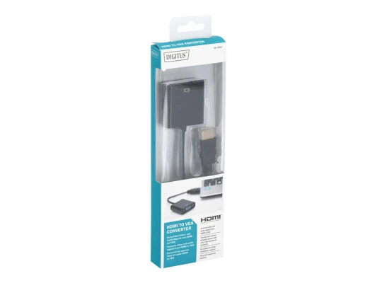 Digitus  |  HDMI to VGA converter adapter  |  DA-70461  |  Black