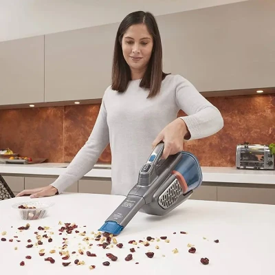 BLACK & DECKER Vacuum Cleaner  |  BHHV520BF-QW  |  Cordless operating  |  Handheld  |  18 V  |  Blue / Gray