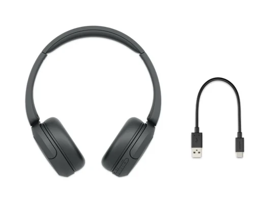 Sony  |  Bezvadu austiņas  |  WH-CH520  |  Bezvadu  |  Uz ausīm  |  Mikrofons  |  Bezvadu  |  Melns