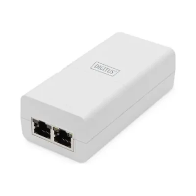 Digitus  |  Gigabit Ethernet PoE+ Injector  |  DN-95132  |  10 / 100 / 1000 Mbit / s  |  Ethernet LAN (RJ-45) ports 1xRJ-45 10 / 100 / 1000 Mbps Gigabit