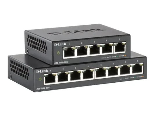 D-Link  |  5-Port Gigabit PoE Smart Managed Switch and PoE Extender  |  DGS-1100-05PDV2  |  Web managed  |  Desktop  |  Power supply type External