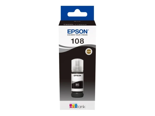 Epson 108 EcoTank  |  Ink Bottle  |  Black