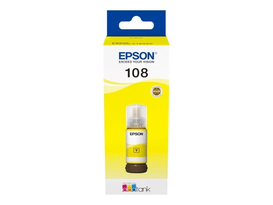 Epson 108 EcoTank  |  Бутылка с чернилами  |  Желтый