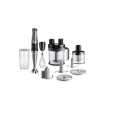 Braun MultiQuick 9 MQ9195XLI  |  Hand Blender  |  1200 W  |  Number of speeds 3  |  Black / Stainless Steel