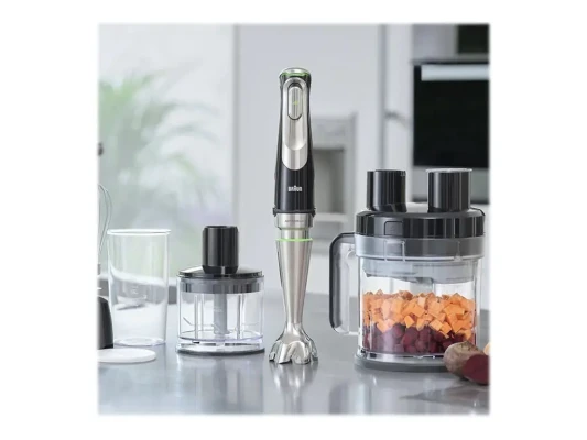 Braun MultiQuick 9 MQ9195XLI  |  Hand Blender  |  1200 W  |  Number of speeds 3  |  Black / Stainless Steel