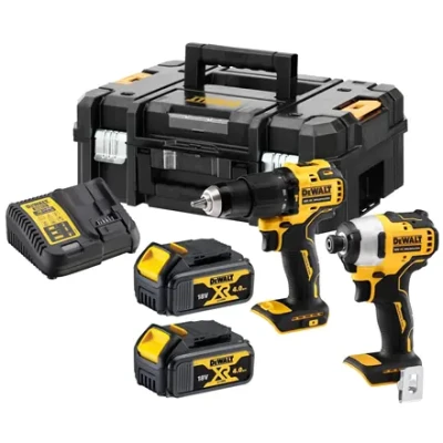 DEWALT  |  18V XR Brushless Twin Kit - 2 X 4Ah  |  DCK2062M2T-QW
