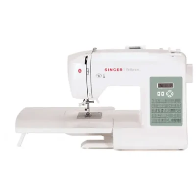 Singer  |  Sewing Machine  |  6199 Brilliance  |  Number of stitches 100  |  Number of buttonholes 6  |  White
