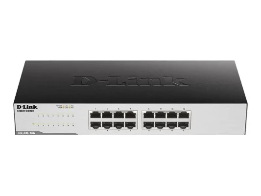 D-Link  |  16-Port Gigabit Easy Desktop Switch  |  GO-SW-16G / E  |  Unmanaged  |  Desktop / Rackmountable  |  24 month(s)