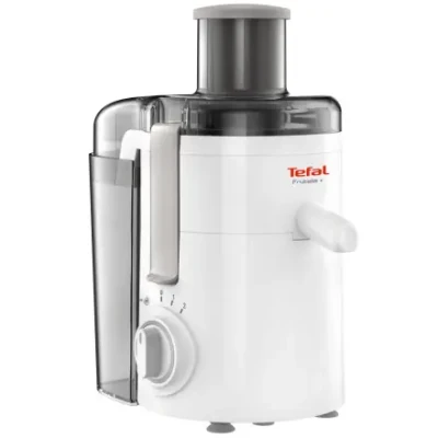 TEFAL  |  Fruitelia Plus Juicer  |  ZE370138  |  White / Grey  |  350 W  |  Number of speeds 2 + Pulse