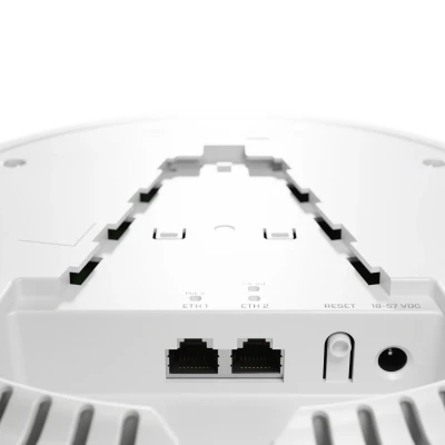 MikroTik  |  Wi-Fi 6 Dualband Access Point  |  cAP ax  |  802.11ax  |  2.4GHz / 5GHz  |  1200+574 Mbit / s  |  10 / 100 / 1000 Mbit / s  |  Ethernet LAN (RJ-45) ports 2  |  MU-MiMO No  |  PoE in / out