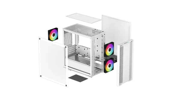 Deepcool  |  ARGB Micro-ATX CASE  |  CC360  |  White  |  Mini-ITX  /  Micro-ATX  |  Power supply included No  |  ATX PS2 （maximum length: 160mm）