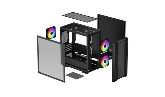 Deepcool  |  Micro-ATX CASE  |  CC360  |  Black  |  Mini-ITX  /  Micro-ATX  |  Power supply included No  |  ATX PS2 （maximum length: 160mm）