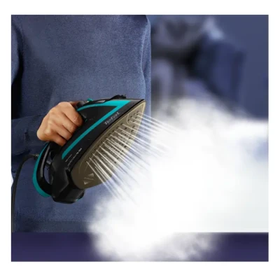 TEFAL  |  Iron  |  FV8066E0  |  Steam Iron  |  3000 W  |  Water tank capacity 270 ml  |  Continuous steam 50 g / min  |  Steam boost performance 280 g / min  |  Black / Blue