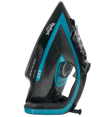 TEFAL  |  Iron  |  FV8066E0  |  Steam Iron  |  3000 W  |  Water tank capacity 270 ml  |  Continuous steam 50 g / min  |  Steam boost performance 280 g / min  |  Black / Blue