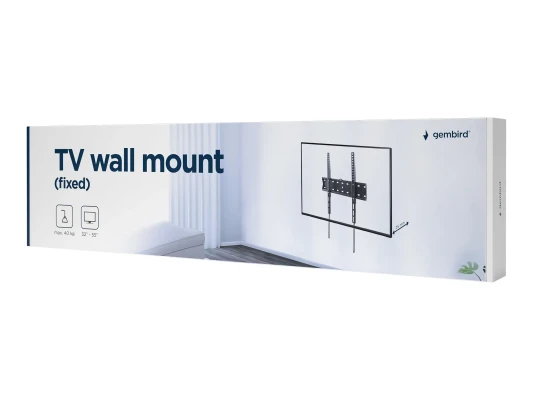 Gembird  |  Wall mount  |  WM-55F-02  |  Fixed  |  32-55 "  |  Maximum weight (capacity) 40 kg  |  Black