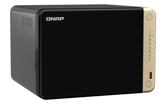 QNAP  |  6-Bay desktop NAS  |  TS-664-8G  |  Intel Celeron  |  N5095 4-core  |  Processor frequency 2.9 GHz  |  8 GB  |  DDR4