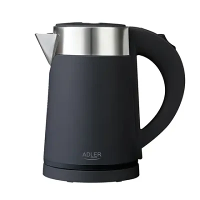 Adler  |  Kettle  |  AD 1372  |  Electric  |  800 W  |  0.6 L  |  Plastic / Stainless steel  |  360° rotational base  |  Black