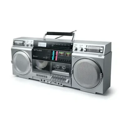 Muse  |  Ghetto Blasters  |  M-380 GBS  |  AUX ieeja  |  Bluetooth  |  Kasetes atskaņotājs  |  CD atskaņotājs