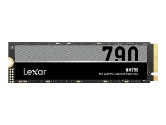 Lexar  |  SSD  |  NM790  |  4000 GB  |  SSD formāts M.2 2280  |  Cietā diska interfeiss M.2 NVMe  |  Lasīšanas ātrums 7400 MB / s  |  Rakstīšanas ātrums 6500 MB / s