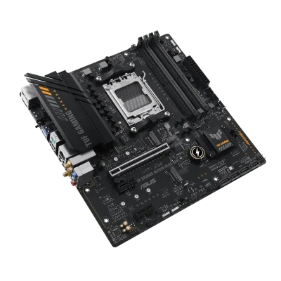 Asus  |  TUF GAMING A620M-PLUS WIFI  |  Processor family AMD  |  Processor socket AM5  |  DDR5 DIMM  |  Memory slots 4  |  Supported hard disk drive interfaces 	SATA, M.2  |  Number of SATA connectors 4  |  Chipset AMD A620  |  Micro-ATX
