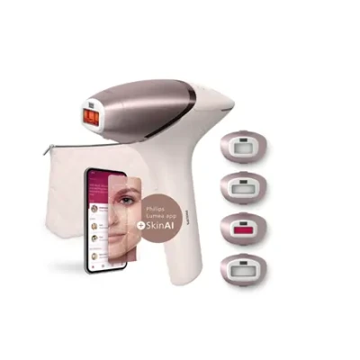 Philips Lumea 9900 Series IPL фотоэпилятор | BRI977/00 | SenseIQ | 5 уровней интенсивности | Розовый
