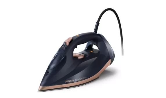 Philips  |  DST7510 / 80  |  Steam Iron  |  3200 W  |  Water tank capacity 300 ml  |  Continuous steam 55 g / min  |  Steam boost performance 260 g / min  |  Blue / Gold
