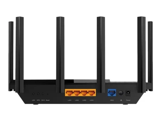 AXE5400 Tri-Band Gigabit Wi-Fi 6E маршрутизатор  |  Archer AXE75  |  802.11ax  |  10 / 100 / 1000 Mbit / s  |  Ethernet LAN (RJ-45) порты 4  |  Поддержка Mesh Да  |  MU-MiMO Нет  |  Мобильный широкополосный доступ Нет  |  Тип антенны Внешняя  |  1