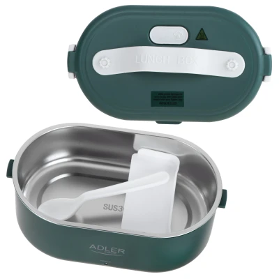 Adler  |  Sildāms ēdienu trauks  |  AD 4505g  |  Jauda 0.8 L  |  Materiāls Nerūsējošais tērauds / Plastmasa  |  Zaļš