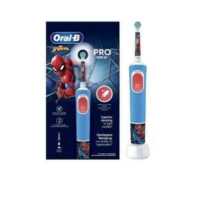 Oral-B  |  Electric Toothbrush  |  Vitality PRO Kids Spiderman  |  Rechargeable  |  For kids  |  Number of brush heads included 1  |  Number of teeth brushing modes 2