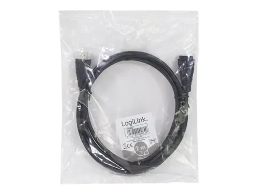 Logilink  |  HDMI Cable Type A Male - HDMI Type A Female  |  CH0056  |  HDMI Type A Female  |  HDMI Type A Male  |  HDMI to HDMI  |  2 m