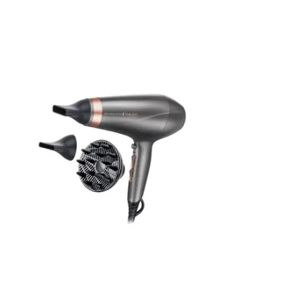 Remington  |  Hair Dryer  |  AC8820  |  2200 W  |  Number of temperature settings 3  |  Ionic function  |  Diffuser nozzle  |  Silver