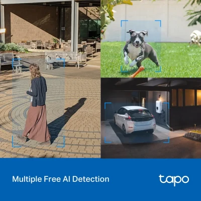 TP-LINK  |  Pan / Tilt Security Wi-Fi Camera  |  Tapo C520WS  |  Dome  |  4 MP  |  3.18 mm / F1.6  |  IP66  |  H.264  |  MicroSD, up to 512 GB