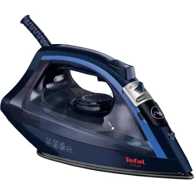 TEFAL  |  FV1713E0 Virtuo  |  Паровой утюг  |  2000 Вт  |  ёмкость водяного бака 200 мл  |  Непрерывная подача пара 24 г / мин  |  Темно-синий