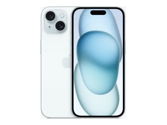 Apple  |  iPhone 15  |  Blue  |  6.1 "  |  Super Retina XDR display  |  2556 x 1179 pixels  |  Apple  |  A16 Bionic  |  Internal RAM 6 GB  |  128 GB  |  Dual SIM  |  4G  |  Main camera resolution 48+12 MP  |  Secondary camera resolution 12 MP  |  iOS  |  