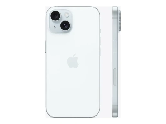 Apple  |  iPhone 15  |  Blue  |  6.1 "  |  Super Retina XDR display  |  2556 x 1179 pixels  |  Apple  |  A16 Bionic  |  Internal RAM 6 GB  |  128 GB  |  Dual SIM  |  4G  |  Main camera resolution 48+12 MP  |  Secondary camera resolution 12 MP  |  iOS  |  