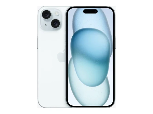 Apple  |  iPhone 15  |  Blue  |  6.1 "  |  Super Retina XDR display  |  2556 x 1179 pixels  |  Apple  |  A16 Bionic  |  Internal RAM 6 GB  |  128 GB  |  Dual SIM  |  4G  |  Main camera resolution 48+12 MP  |  Secondary camera resolution 12 MP  |  iOS  |  