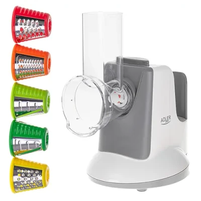 Adler  |  Vegetable Slicer  |  AD 4815  |  White / Grey  |  150 W