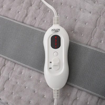 Adler  |  Heating belt on he loins  |  AD 7437  |  Number of heating levels 4  |  Number of persons 1  |  Remote control  |  100 W  |  Light Grey