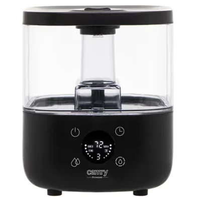 Camry  |  CR 7973b  |  Humidifier  |  23 W  |  Water tank capacity 5 L  |  Suitable for rooms up to 35 m²  |  Ultrasonic  |  Humidification capacity 100-260 ml / hr  |  Black