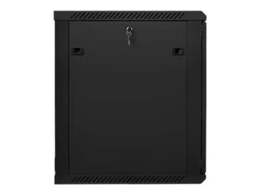 Lanberg  |  Стойка 19" настенная 15U / 600x600 (в разобранном виде) с стеклянной дверцей  |  WF01-6615-10B  |  Черный