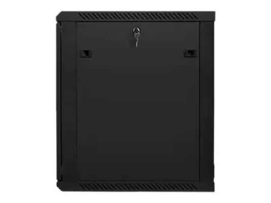 Lanberg  |  Стойка 19" настенная 15U / 600x600 (в разобранном виде) с стеклянной дверцей  |  WF01-6615-10B  |  Черный