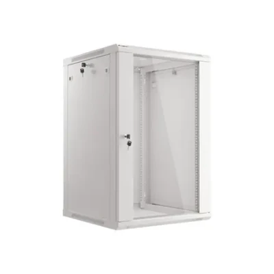 Lanberg  |  Rack cabinet 19" wall-mount 18U / 600x600 (flat pack)  |  WF01-6618-10S  |  Grey