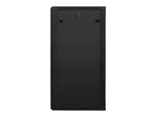 Lanberg  |  Rack cabinet 19" wall-mount 27U / 600x600 (flat pack)  |  WF01-6627-10B  |  Black