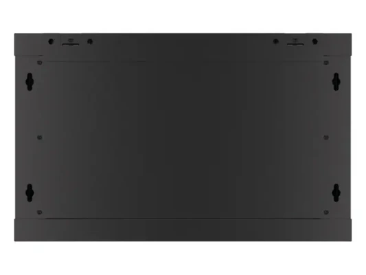 Lanberg  |  Rack cabinet 19" wall-mount 6U / 600x450 (flat pack) with glass door V2  |  WF01-6406-10B  |  Black