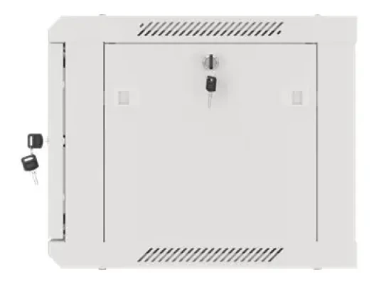 Lanberg  |  Rack cabinet 19" wall-mount 6U / 600x450 for self-assembly with metal door (flat pack)  |  WF01-6406-00S  |  Grey