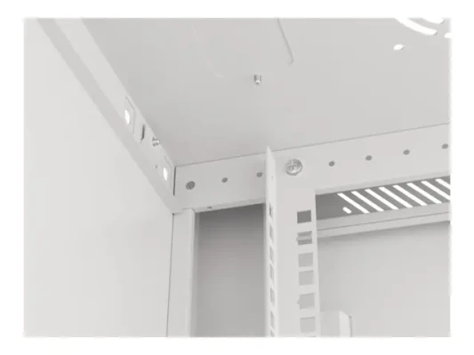 Lanberg  |  Rack cabinet 19" wall-mount 6U / 600x450 for self-assembly with metal door (flat pack)  |  WF01-6406-00S  |  Grey