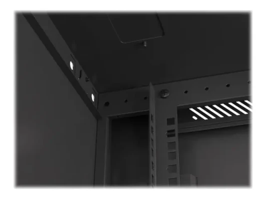 Lanberg  |  Rack cabinet 19" wall-mount 9U / 600x450 for self-assembly with metal door (flat pack)  |  WF01-6409-00B  |  Black