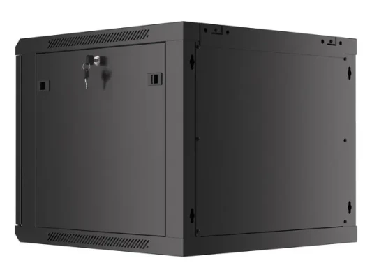 Lanberg  |  Rack cabinet 19" wall-mount 9U / 600x600 (flat pack) V2  |  WF01-6609-10B  |  Black