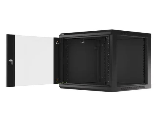 Lanberg  |  Rack cabinet 19" wall-mount 9U / 600x600 (flat pack) V2  |  WF01-6609-10B  |  Black