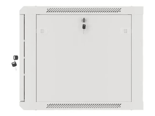Lanberg  |  Rack cabinet 19" wall-mount 9U / 600x600 (flat pack) for self-assembly with metal door  |  WF01-6609-00S  |  Grey
